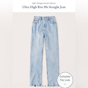 Ultra high rise 90s straight jeans